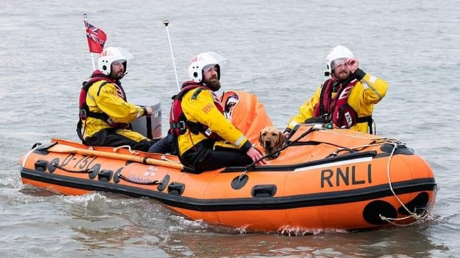West Kirby crew rescuing dog