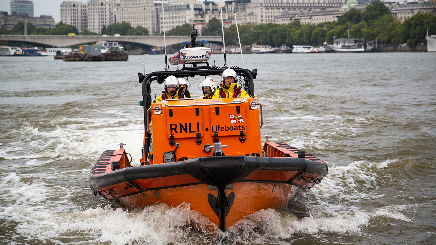 Adapting to changing times: our E class inshore lifeboat was specially designed for London’s busy River Thames