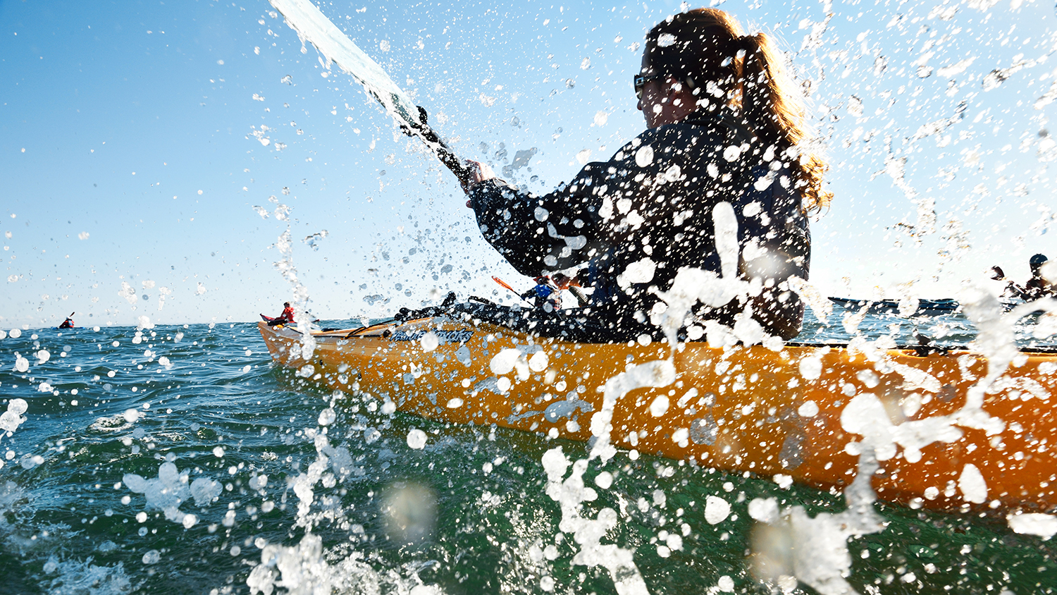 The shallow waters are perfect for kayaking