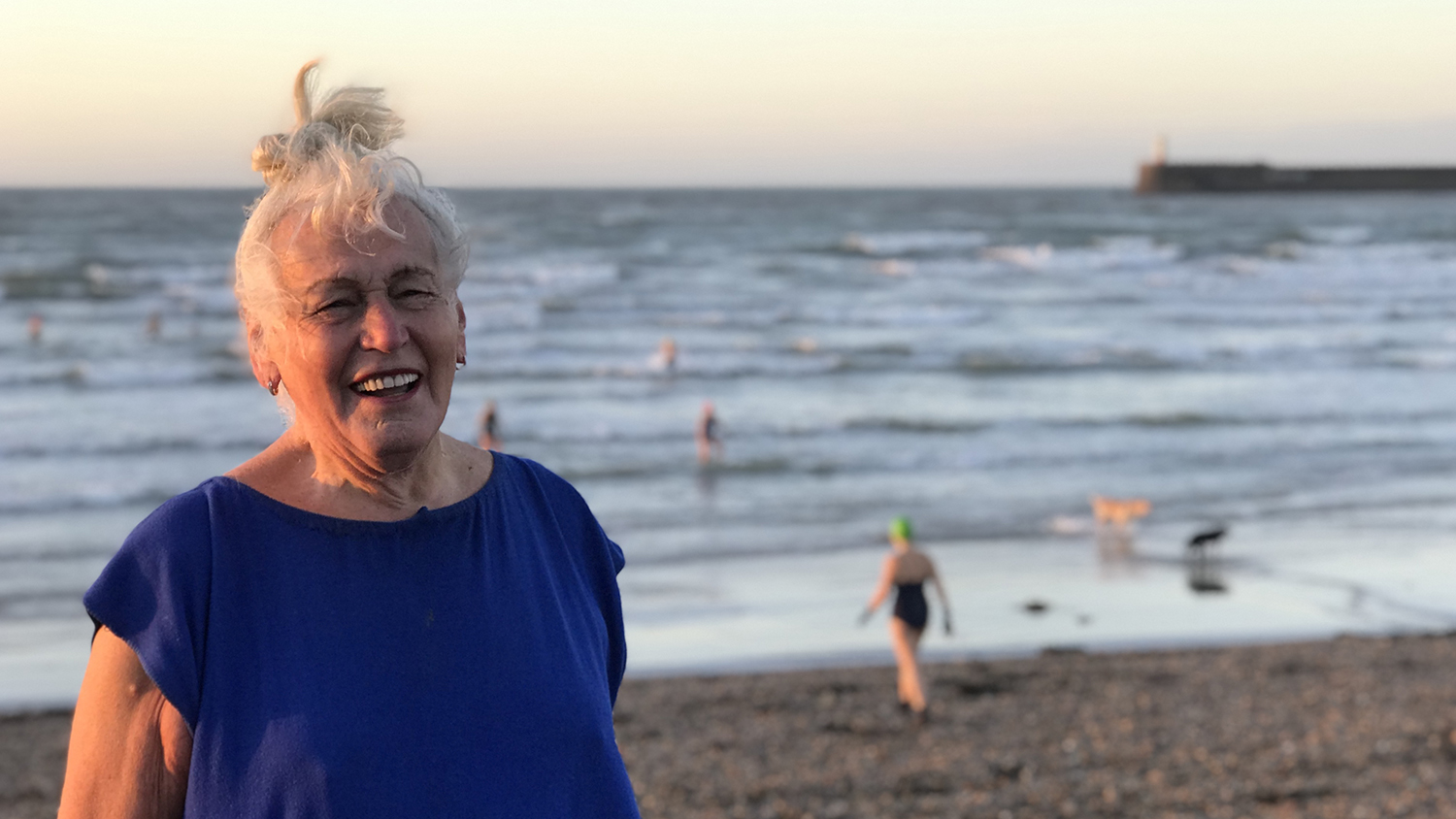 Ruth Rose, leader of the Seaford Mermaids