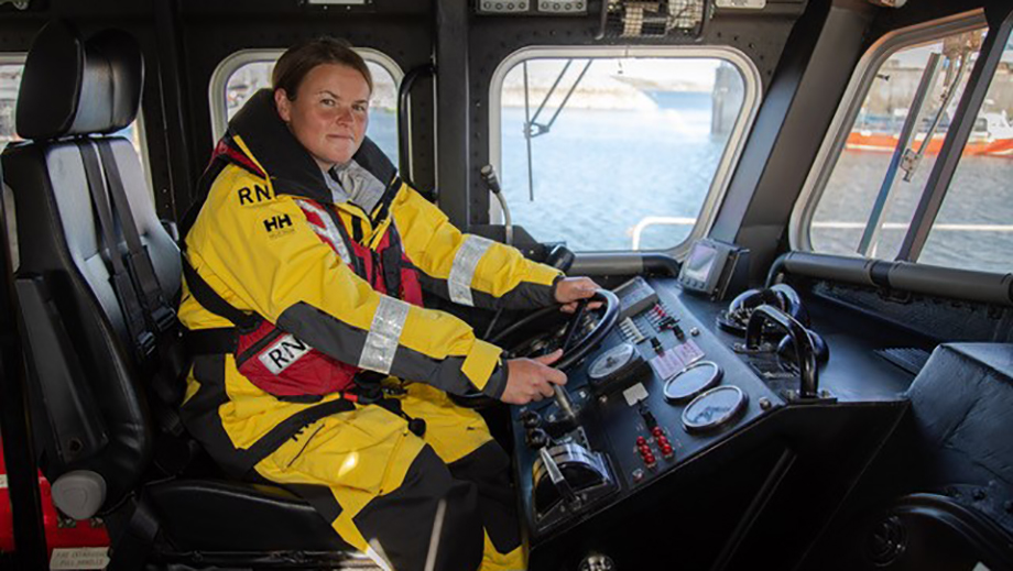 Denise Lynch, the first woman in Ireland to qualify as a volunteer coxswain