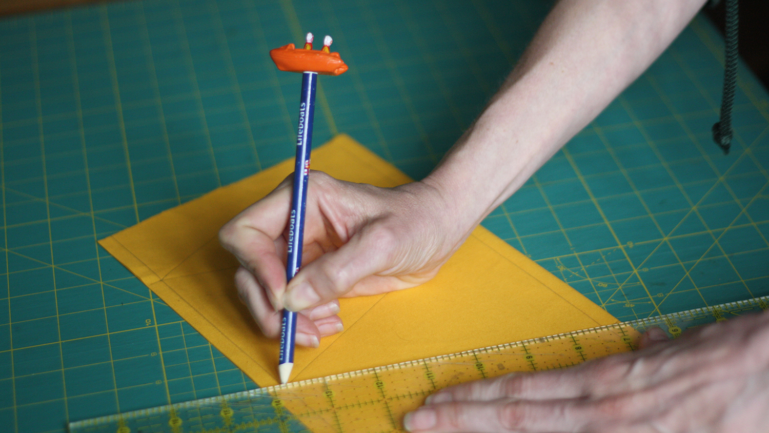 Measure and mark out your triangles