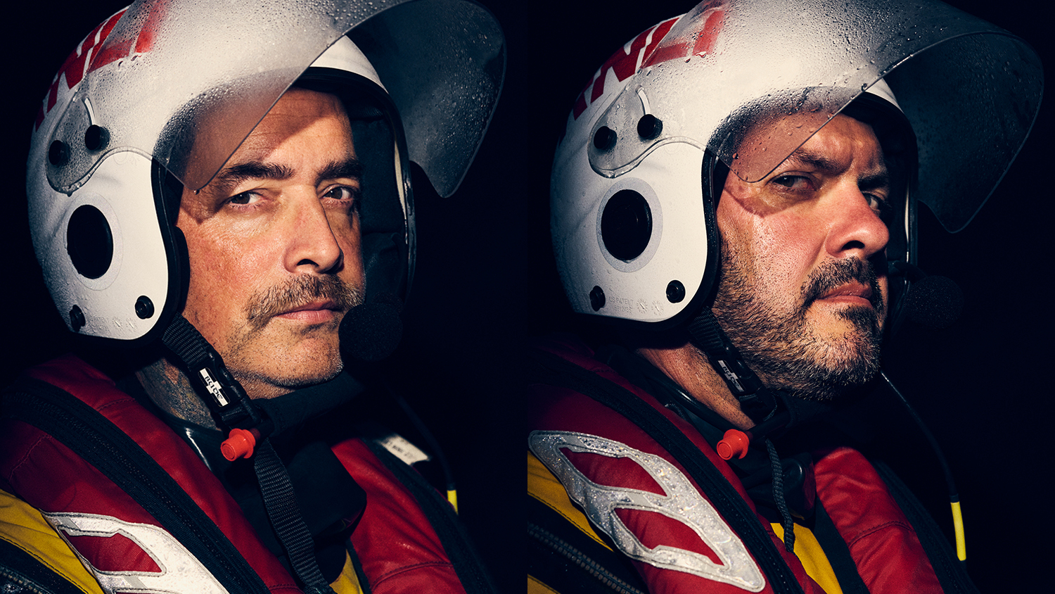 Portraits of Great Yarmouth and Gorleston Crew Members Phil Denby and Ben Penning. 