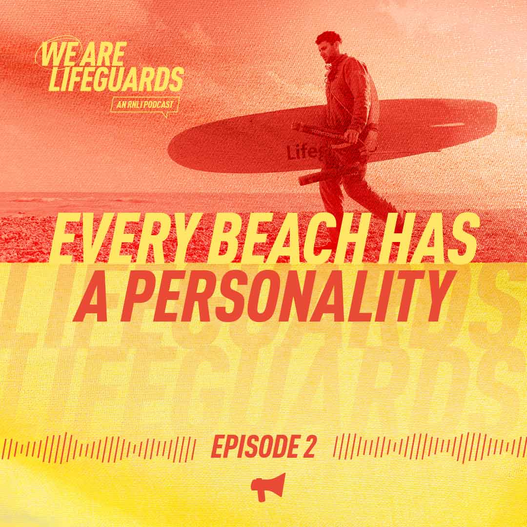 We Are Lifeguards Podcast Episode 2 podcast artwork titled Every Beach Has A Personality