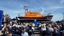A lifeboat naming ceremony