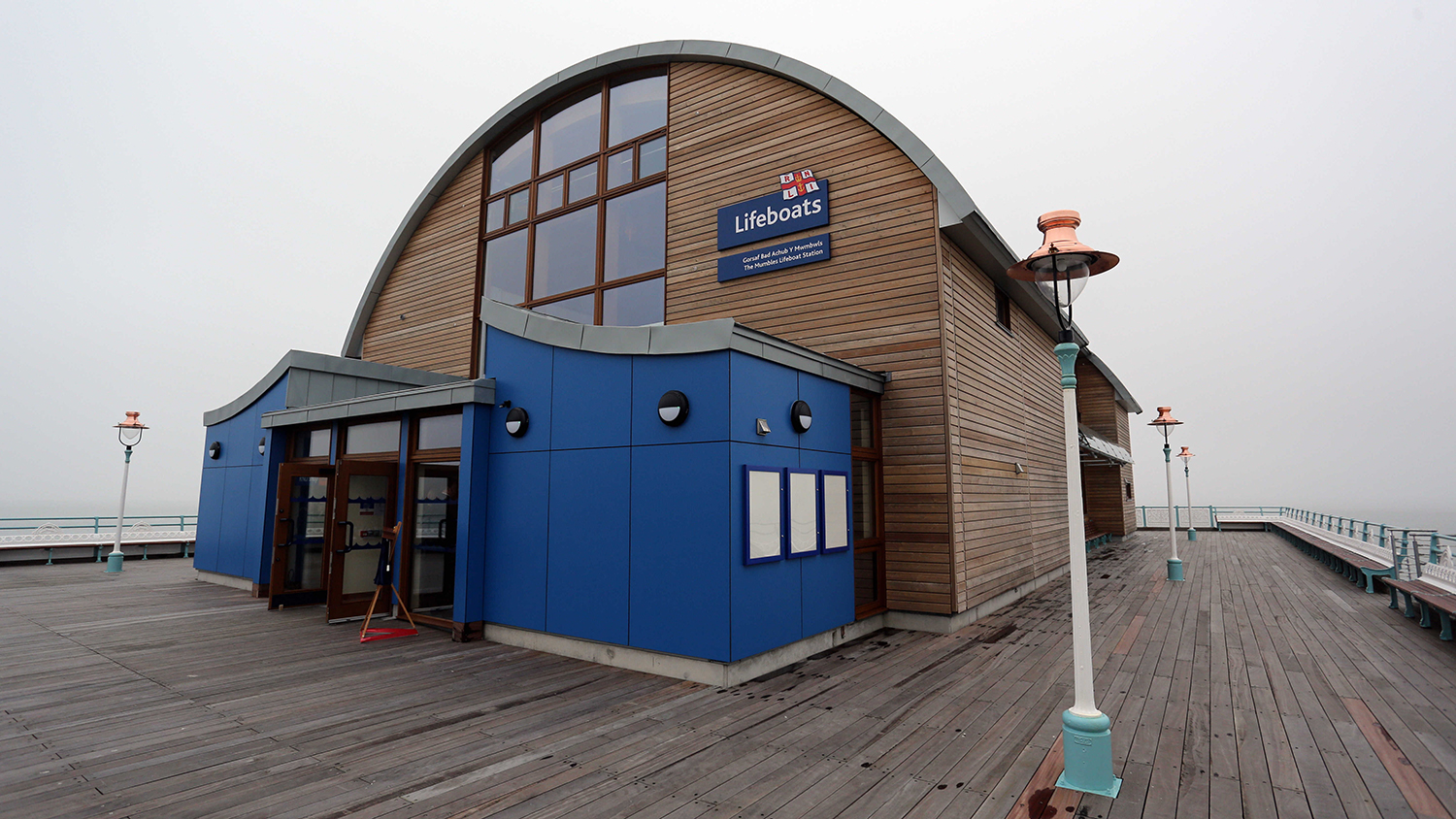 The exterior of The Mumbles Lifeboat Station. 