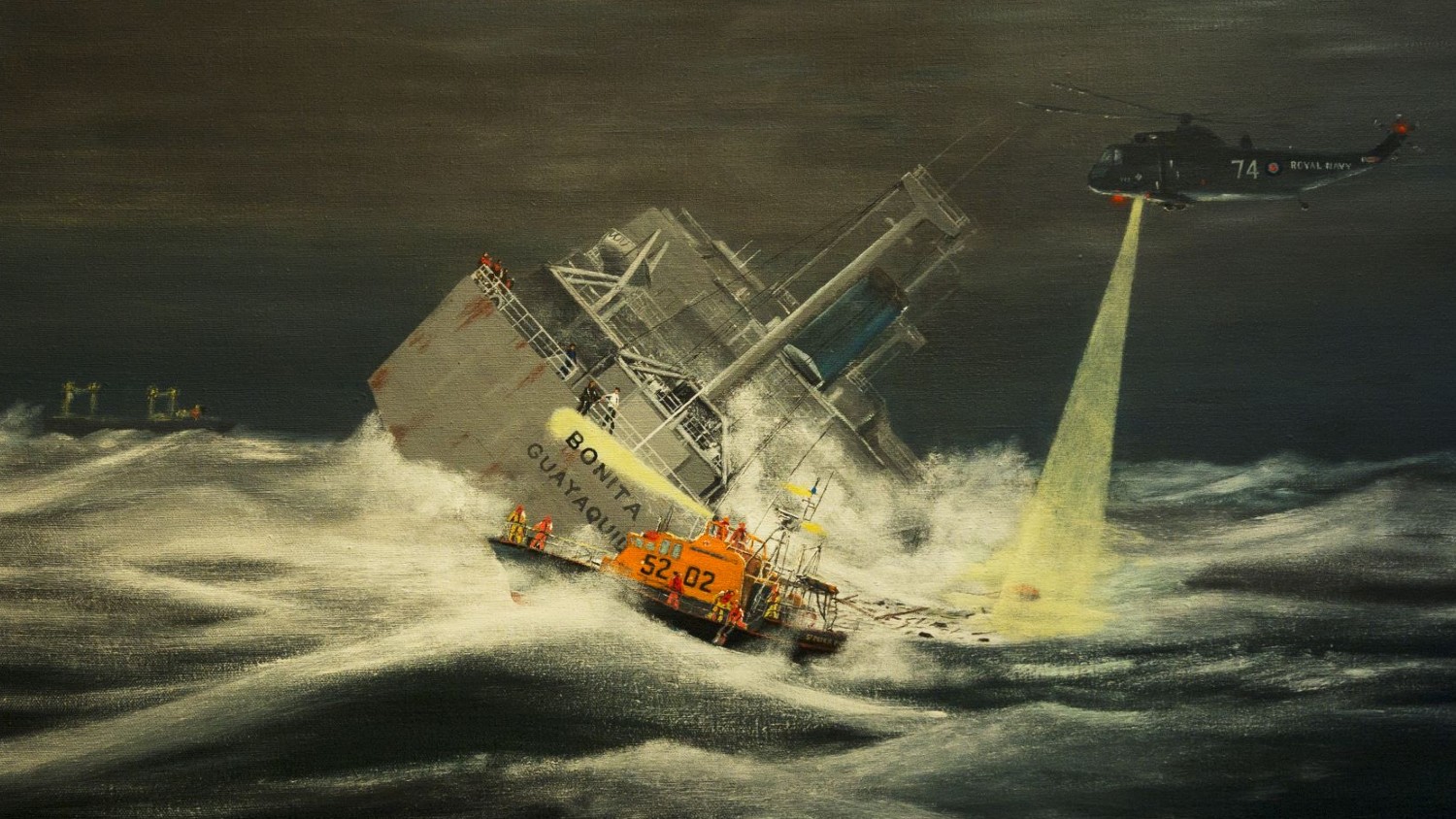 Photo of painting by H E Beavis