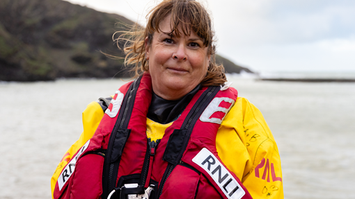 A headshot of Port Isaac RNLI crew member Nicola Bradbury