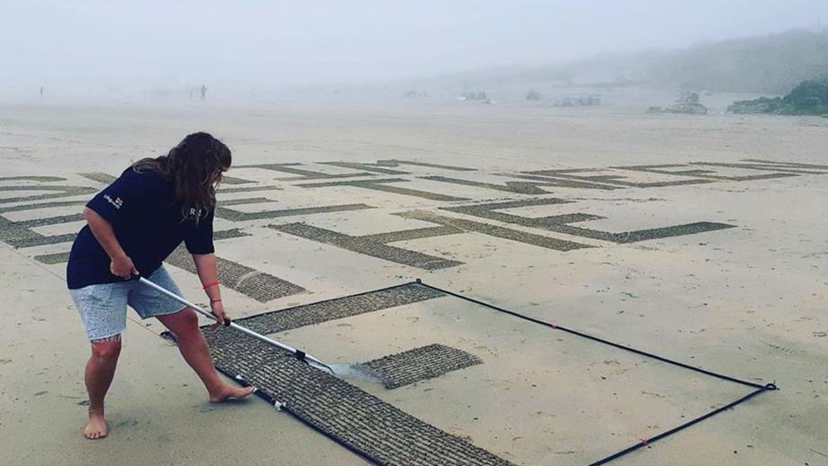 Sand Sign Signals How you can help create sand signage for the RNLI