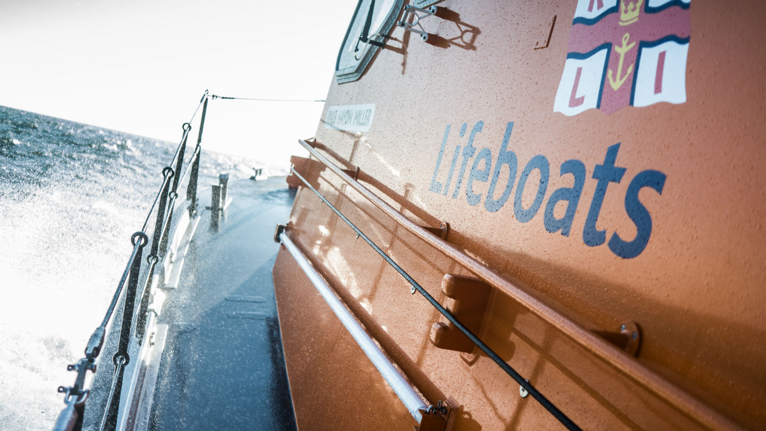 View from onboard Tenby RNLI’s Tamar class lifeboat, Haydn Miller 16-02