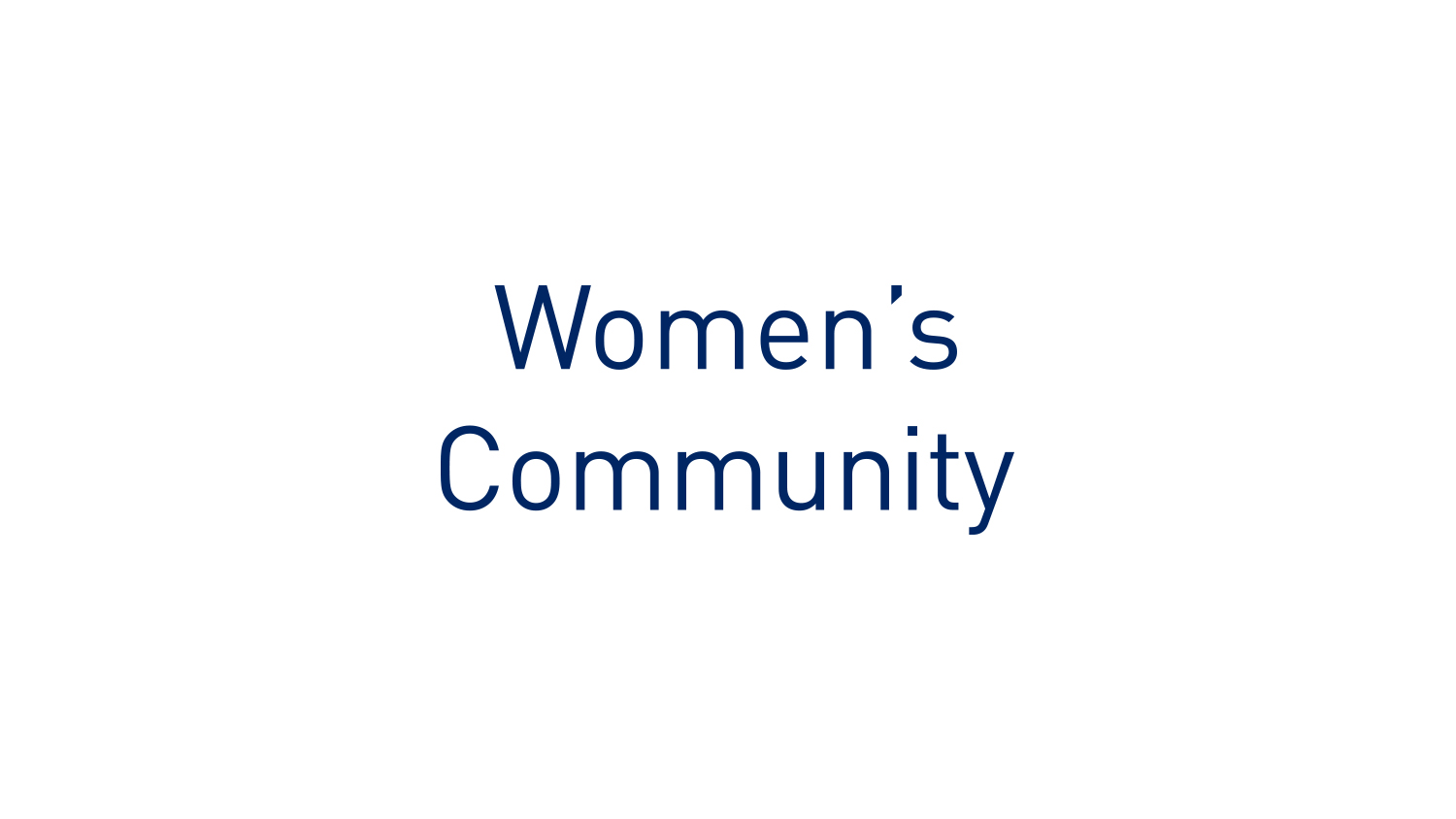 Women's community logo