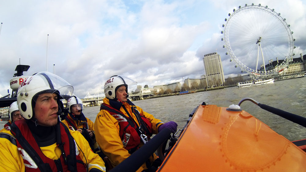 Tower RNLI out on the River Thames