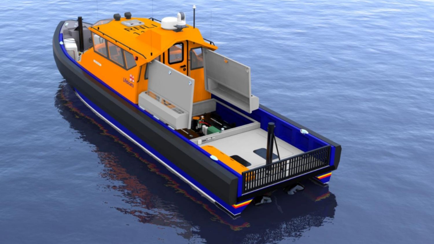 An artists' impression image of the new Coastal Lifeboat