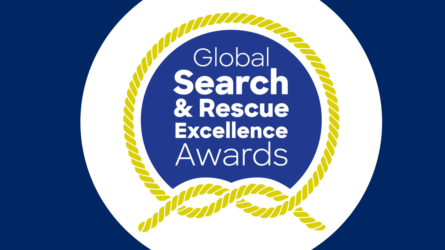 Global Search and Rescue Excellence Awards logo, showing a circle surrounding by rope.