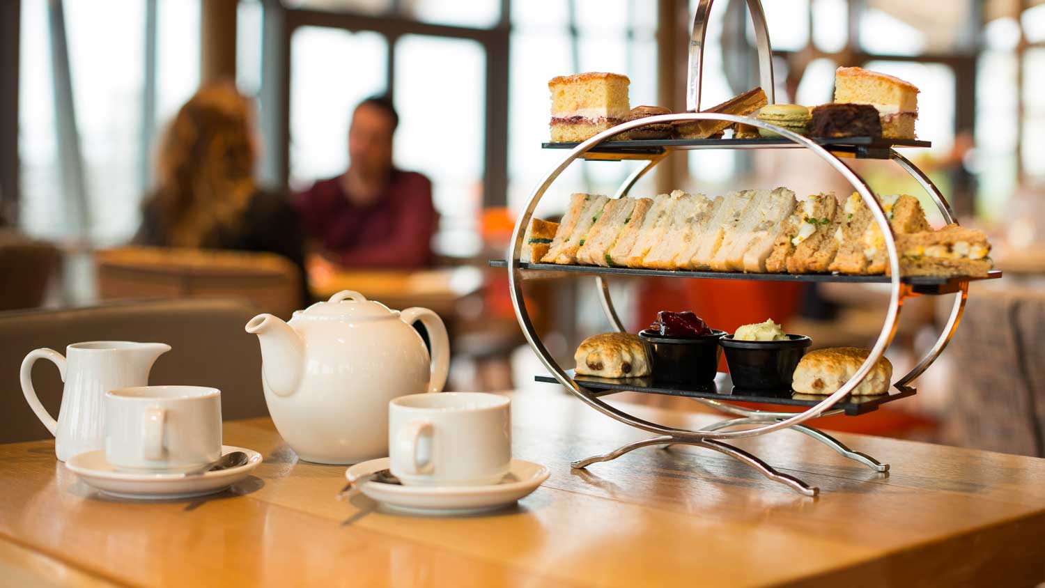 Afternoon tea at the Slipway Café.