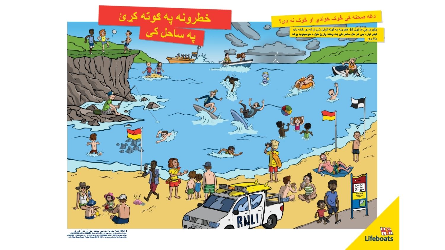 Afghan Pashto - Spot the dangers posters