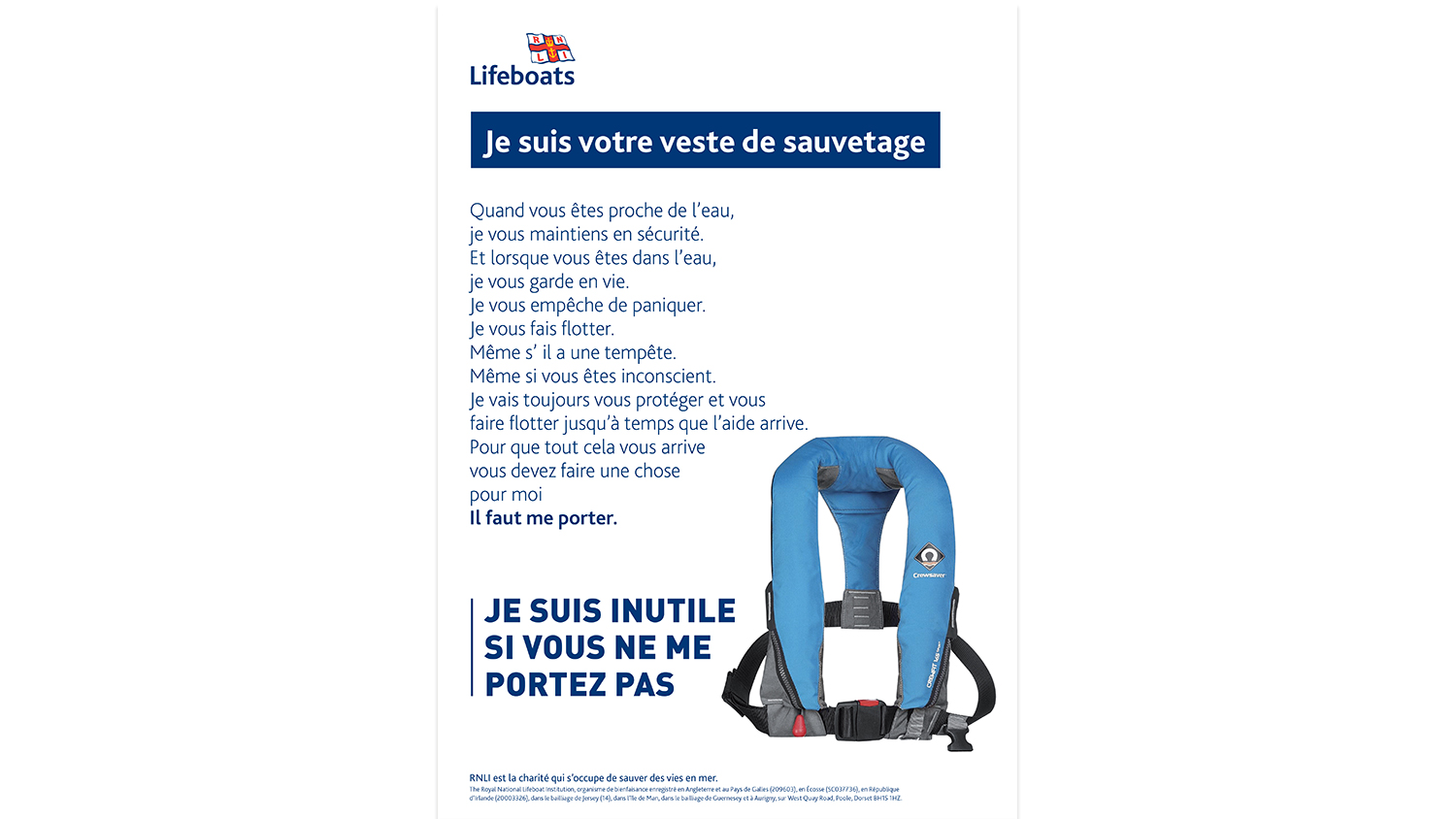 Wear Your Lifejacket - French
