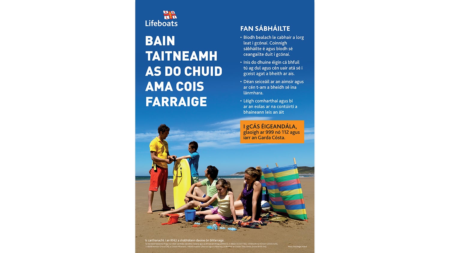 Beach Safety Lifeguard - Irish
