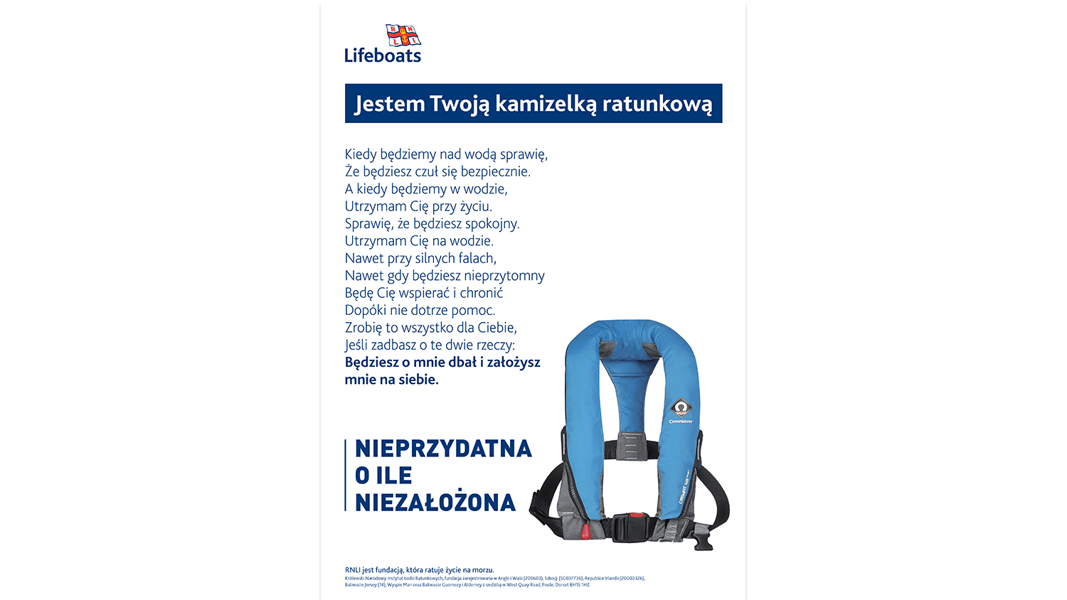 Wear Your Lifejacket - Polish