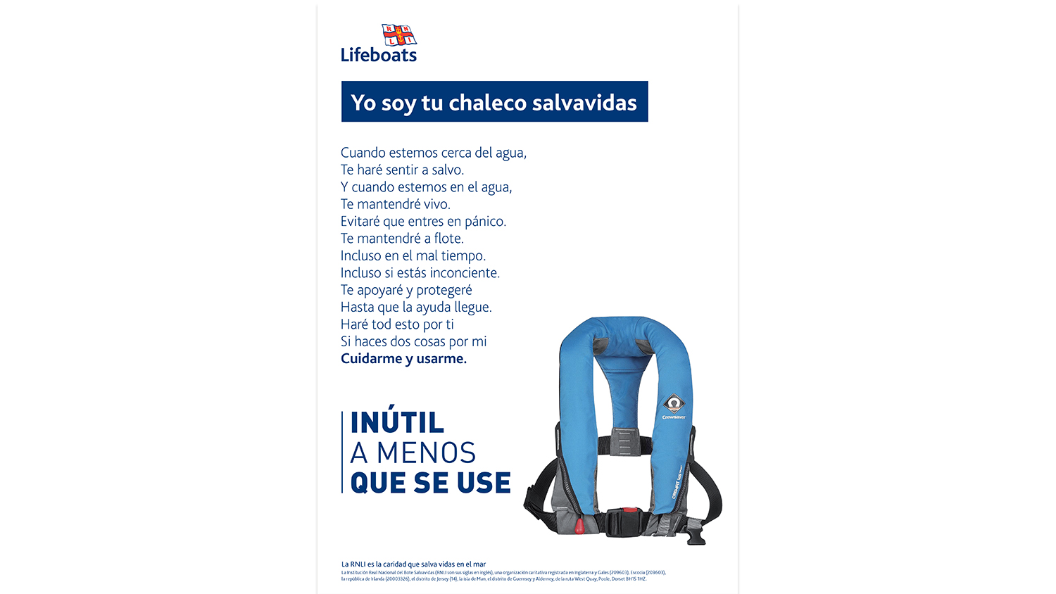 Wear Your Lifejacket - Spanish