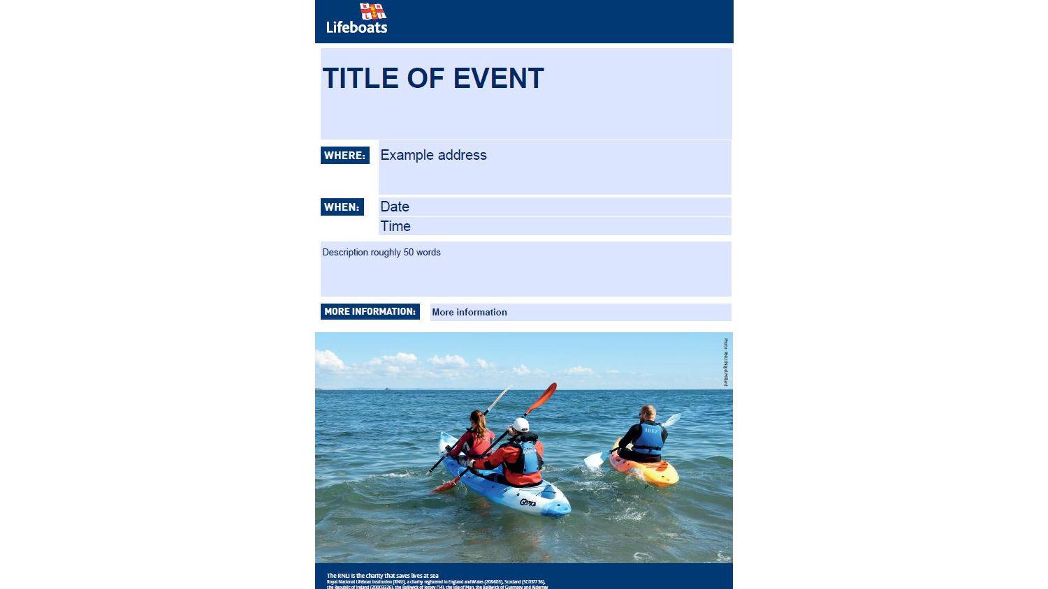 kayaking poster